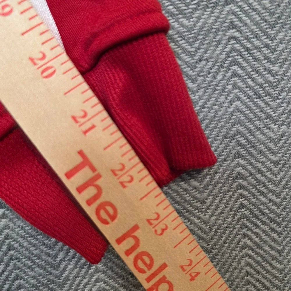 Adidas Nebraska Cornhuskers Hoodie Red Mens Small NCAA Script Logo Sweatshirt